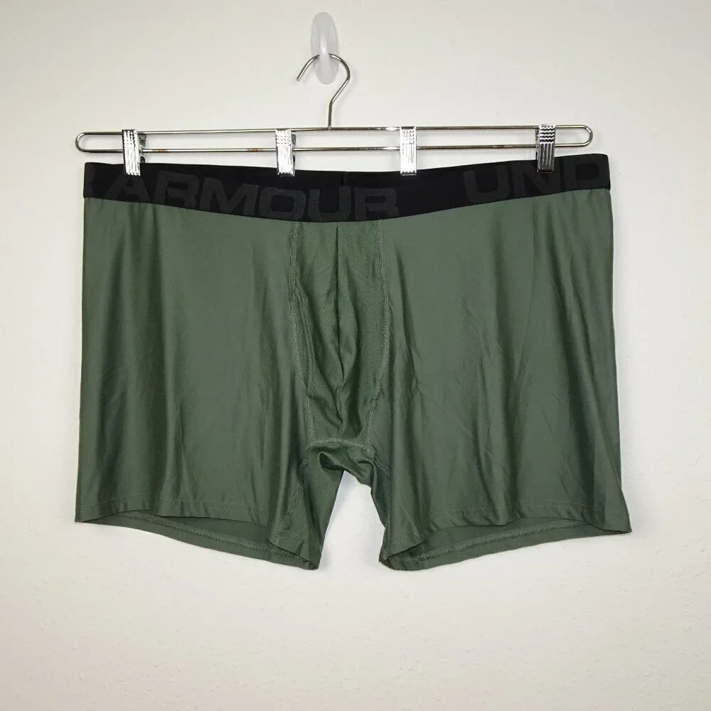 Under Armour Men's Tech Boxer Jock Underwear Size 5XL Green FREE SHIPPING